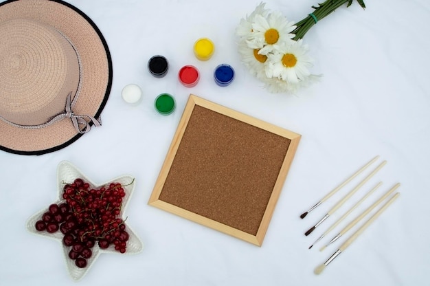 haftowane próbki na desce